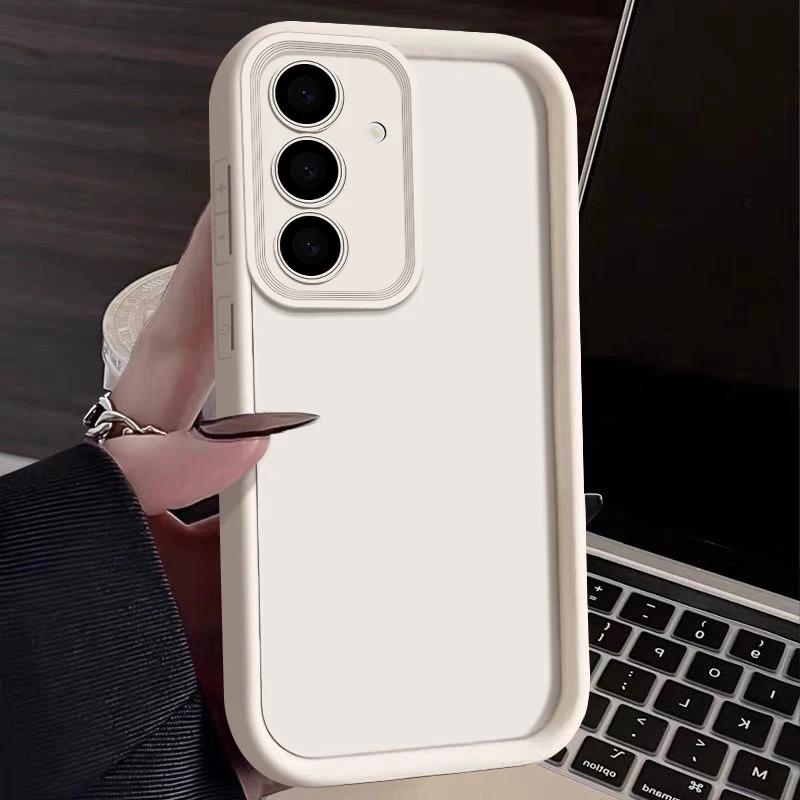 Funda de TPU Blanda Para Samsung Galaxy A16 A17 A57 A37 A56 A26 A55 A54 A35 A15 A25 A36 5G Antigolpes Color Sólido Silicona Cubierta para Teléfono