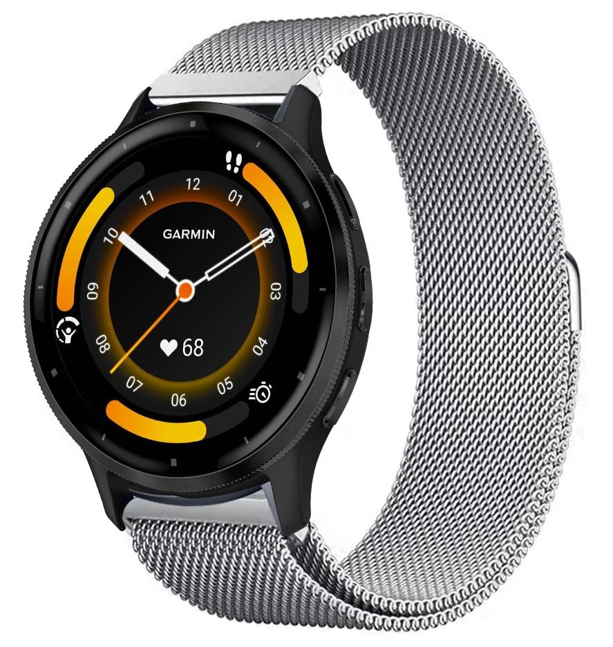 

Металлический ремешок 20 мм 22 мм для Garmin Vivoactive 3 4 5 Часы Venu 1 2 3 SQ Forerunner 645 Браслет Миланская петля ремешок для часов 22mm