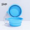 Collapsible Cat Bowl Foldable Dog Bowl, with Carabiner, Portable Paw Shape Pet Silicone for Dogs Cats Travel Camping