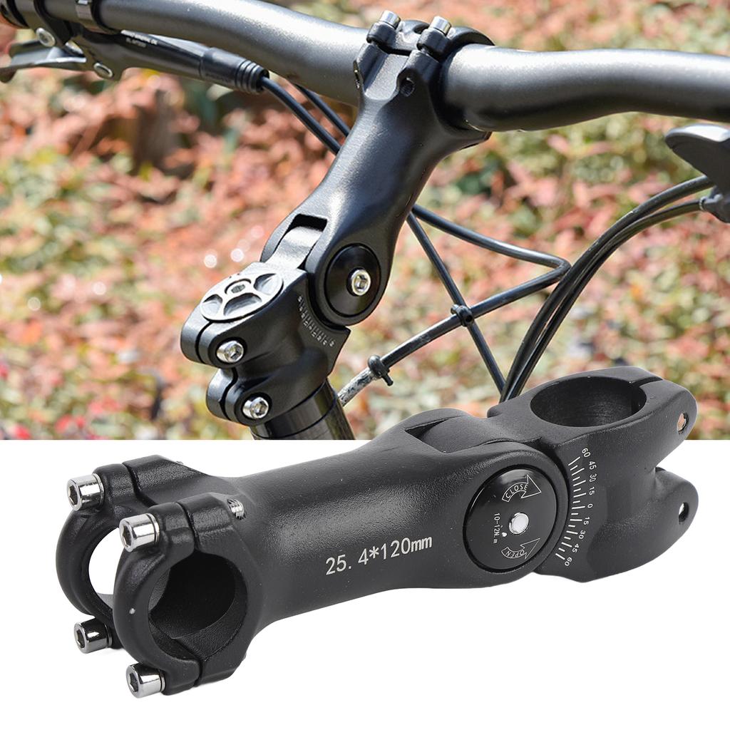 Wspornik kierownicy 60 stopni regulowany ze stopu aluminium podwyższenie wspornika do modyfikacji kolarstwa górskiego 25.4