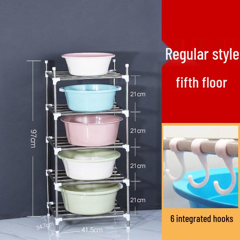 Multi-layer Stainless Steel Bathroom and Kitchen Storage Rack