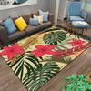Tropical Floral Carpet, Vibrant Colors with Nature's Touch Suitable for use as an anti-slip game mat for living room and bedroom sofas
