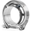 3 Inch V Band Clamp, Exhaust V Band Clamp 3 Inch With Male Female Flanges 304 Stainless Steel(1Pcs).