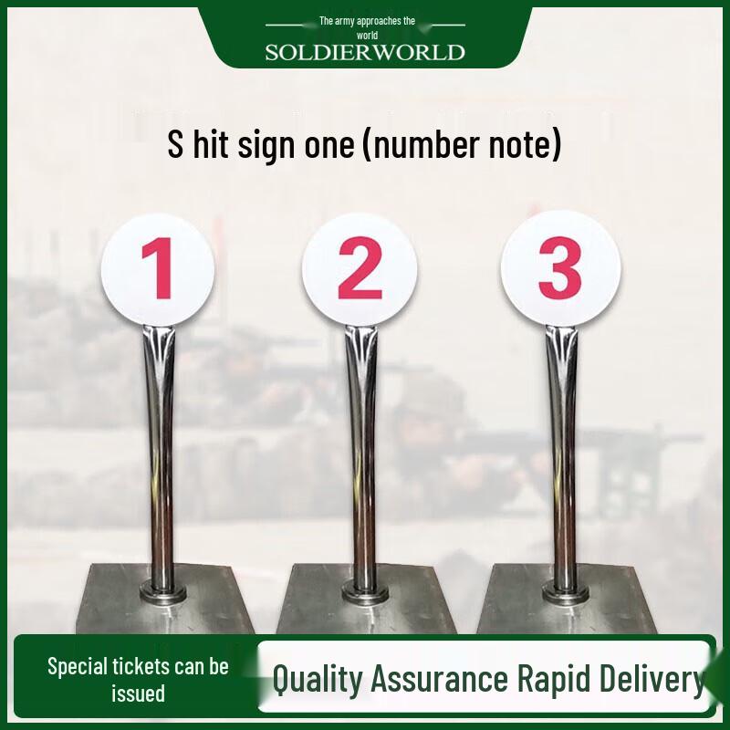 Shooting Range Target Number Plates