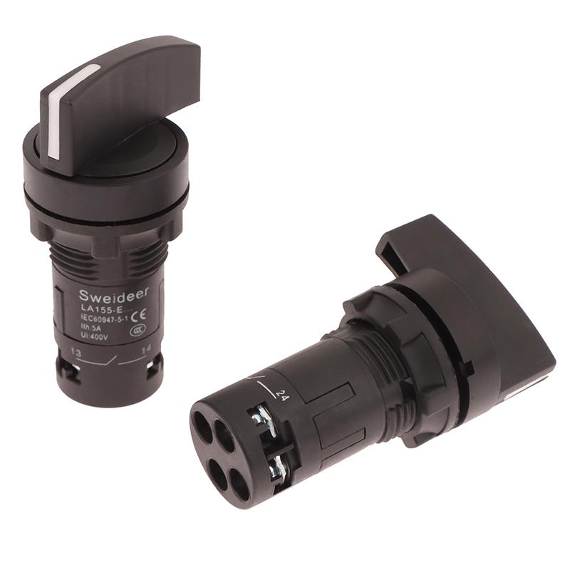22Mm Key Knob Switch 1No1Nc 2/3 Position Self Locking Select Rotary Power Button Lock Switch Power Conversion Switch 10A On Off