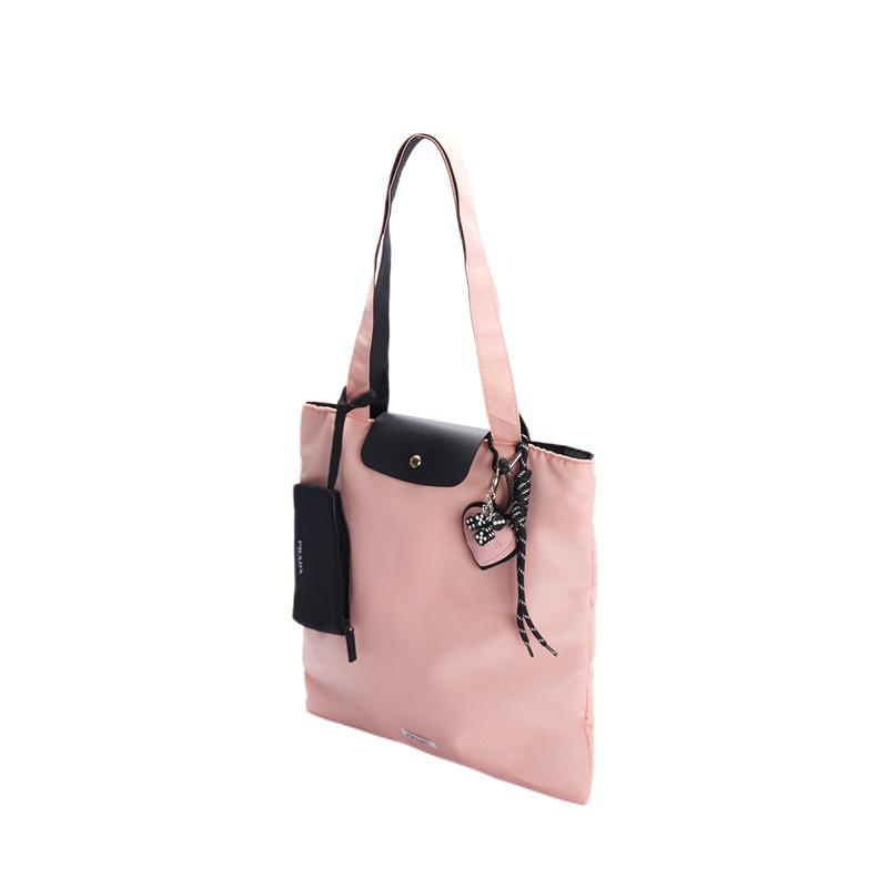 Borsa per cosmetici/necessaire Prada [Borsa personalizzata] Medusa bolla cuore rosa borsa a tracolla tela di alta gamma versatile di nicchia alla moda Cuore adorabile