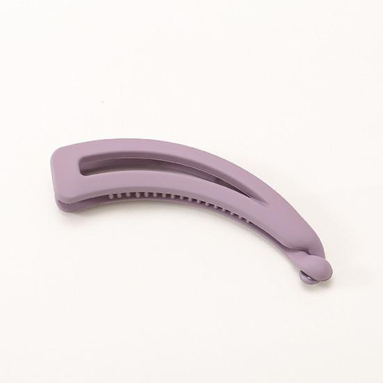 Big Hairpin Fine Workmanship Charming Compact Solid Color Banana Vertical Hair Barrette for Party