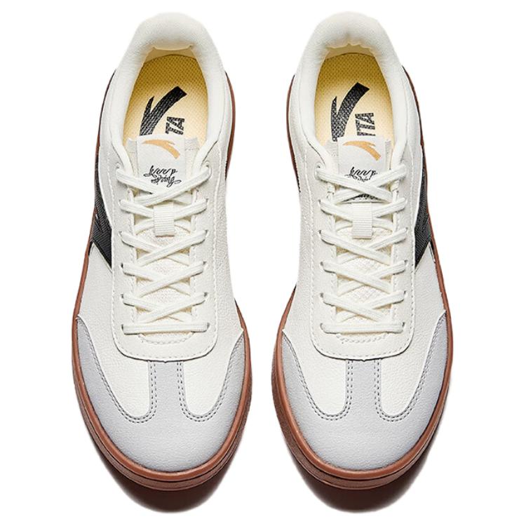 Anta Versatile Fashion TT Lite Durable Lightweight Low-Top Sneakers Women Sneakers Ivory-White Chip-Gray Basic-Black 922538033-6