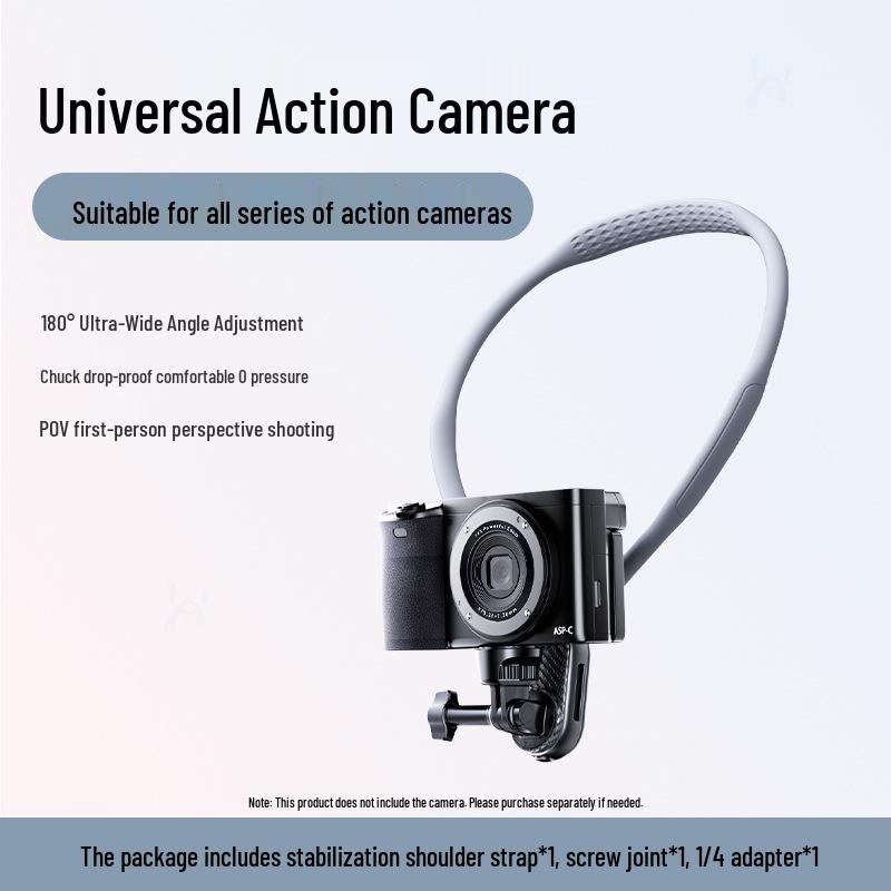 Magnetic Hanging Neck Phone Holder with Anti-Shake Chest Mount for Outdoor Sports Camera