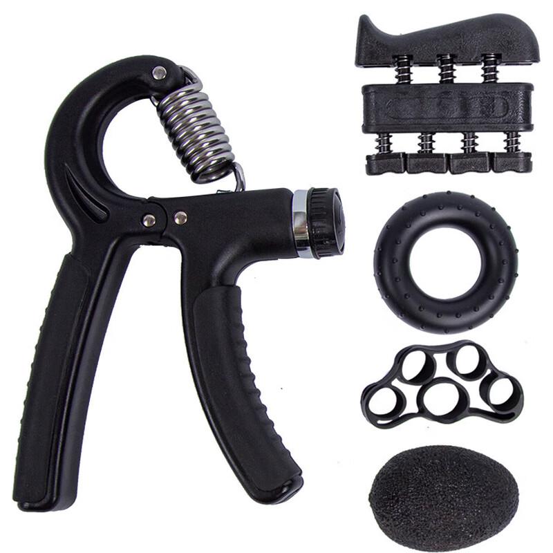 Ayub Adjustable Counting Hand Gripper & Five-Finger Exerciser Set