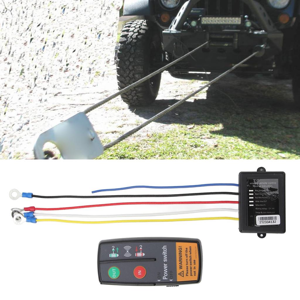 Wireless Winch Remote Control, Handset Switch Controller DC 24V 3 in 1