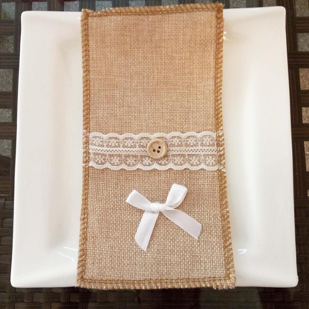 2024 Christmas Cutlery Sets with Burlap Bags - Perfect for Restaurant, Hotel, and Home Decorations.