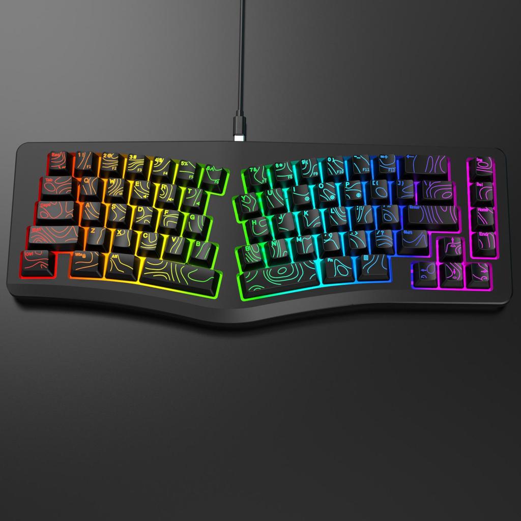 G131 RGB Ergonomic Gaming Keyboard, 69 Keys