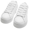 Zara Pu Fashion Simple Thick Sole Lightweight Low Top Sneakers Men Sneakers White 12286520001