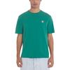 Maison Kitsune SS24 Fox Head Patch Crew Neck Pullover Straight Cut Short Sleeve T-Shirt Men T-Shirt Pine-Green LM00104KJ0008-P373