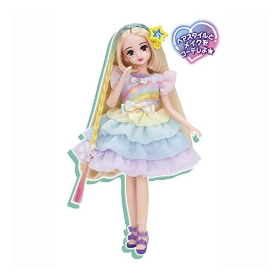 TAKARA TOMY "Licca-chan Doll Yumeiro Makeup Himari-chan Cool de Mega Mori" Dress-up Doll Pretend Pla
