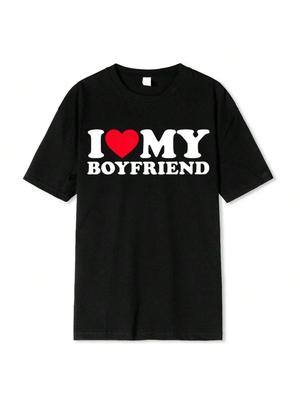 I Love My Boyfriend Clothes I Love My Girlfriend T Shirt Unisex So Please Stay Away From Me BF GF Saying Quote Gift Wounisex Tee Tops