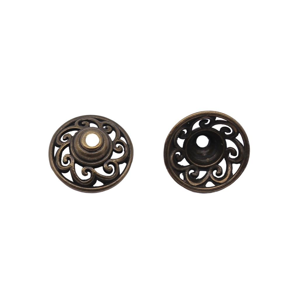 Textured Bead Cap Charms Dome Covers For Pearl And Gemscolor Jewelry Findings