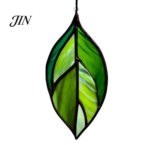 Lightweight Outdoor Decor Acrylic Leaf Hanging Pendant, Waterproof Sunproof Window Hanging, Decorative Four-leaf Clover Pendant Ornament with Colorful