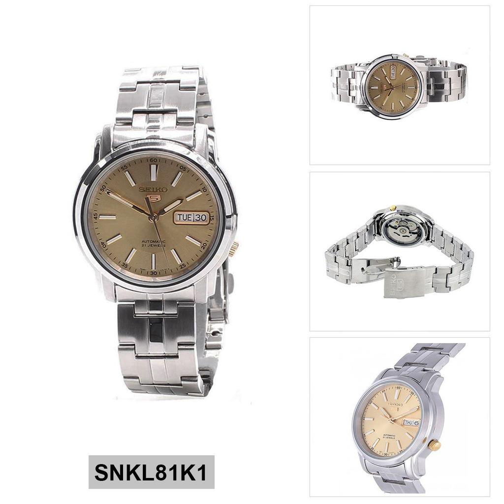 Seiko Watch Automatic Champagne Dial Stainless Steel Watch SNKL81K1 [Seiko] Men's [Item]