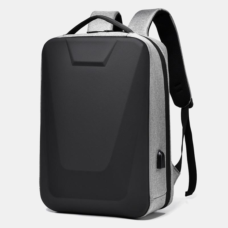 Wasserdichter Business-Rucksack für Herren mit Schloss - Hartschale, Doppelschulter, Lässige Computer- und Schultasche