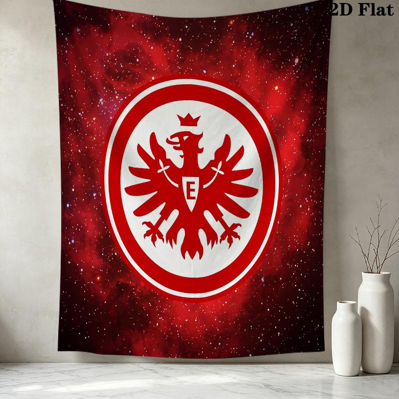 Frankfurt Fußball Wandteppich Ästhetischer Wandbehang Bedruckter Stoffdecke Dekorative Wandteppiche Für Schlafzimmer Wohnzimmer Heimdekoration