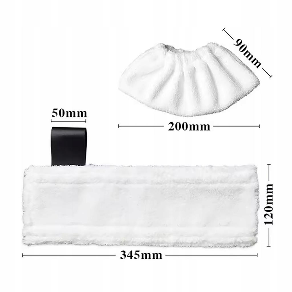 Steam Cleaner Cloth Set Karcher Sc | 3X Floor Pad + 3X Hand Nozzle | Replacement | Easyfix System | Microfiber