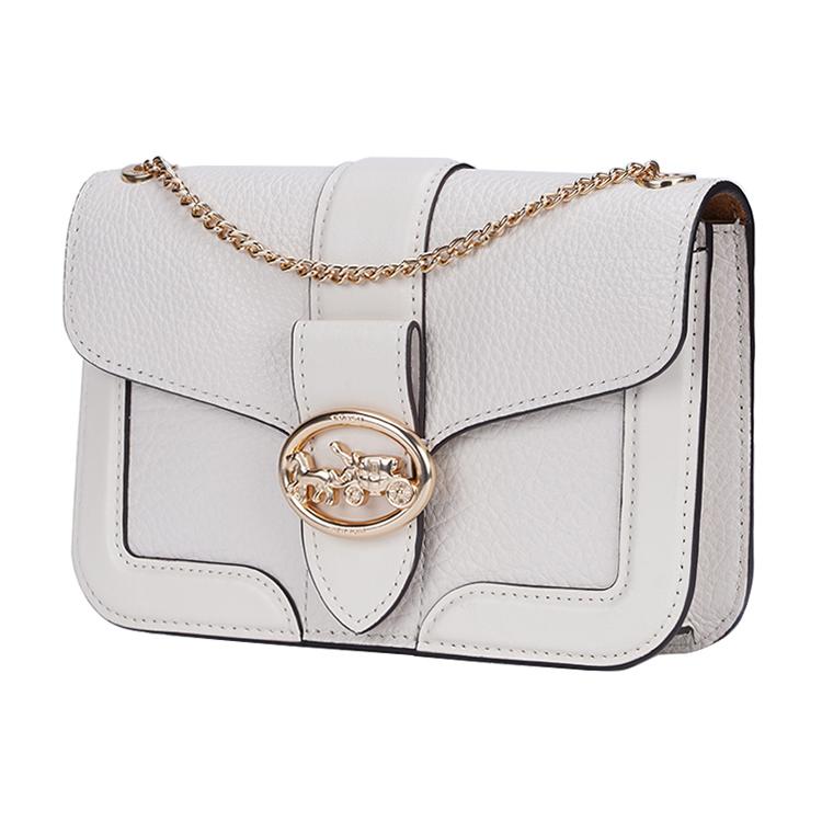 New COACH Georgie Leather Small Square Bag Dionysus Shoulder Bag Women's White 6924-IMCHK