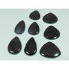335Cts.Natural Black Tourmaline Pear Shape Cabochon Loose Gemstone 08Pcs Lot C-2916
