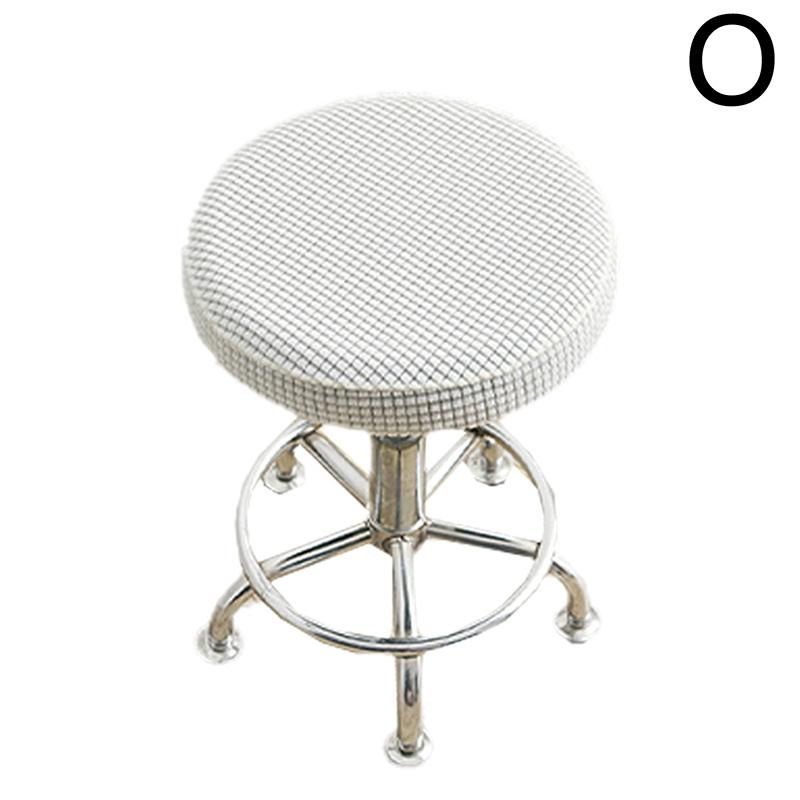 

Утолщенный однотонный круглый чехол для стула, чехол для обеденного табурета, эластичный чехол для подушки стула, моющийся съемный чехол для сиденья