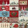 New Christmas Linen Square Placemat - Festive Party Tablecloth Decor, Beautify Coffee Table Mat.