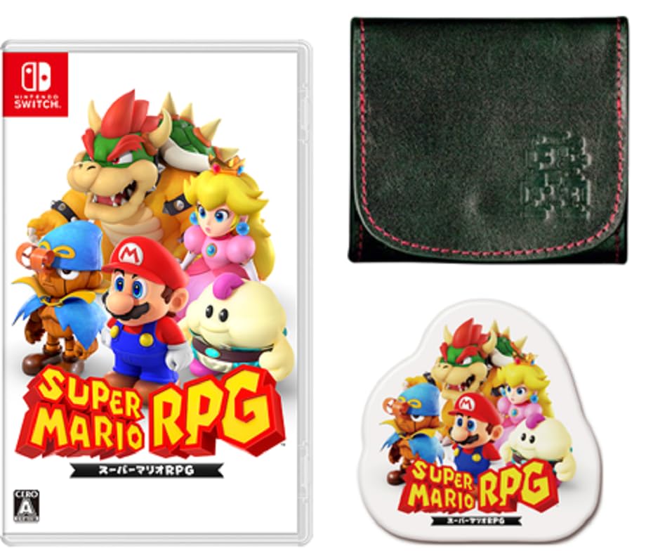 Super Mario RPG - Switch + Super Mario Bros. Genuine Leather Coin Case Set (Includes Amazon.co.jp Exclusive Original Pin)
