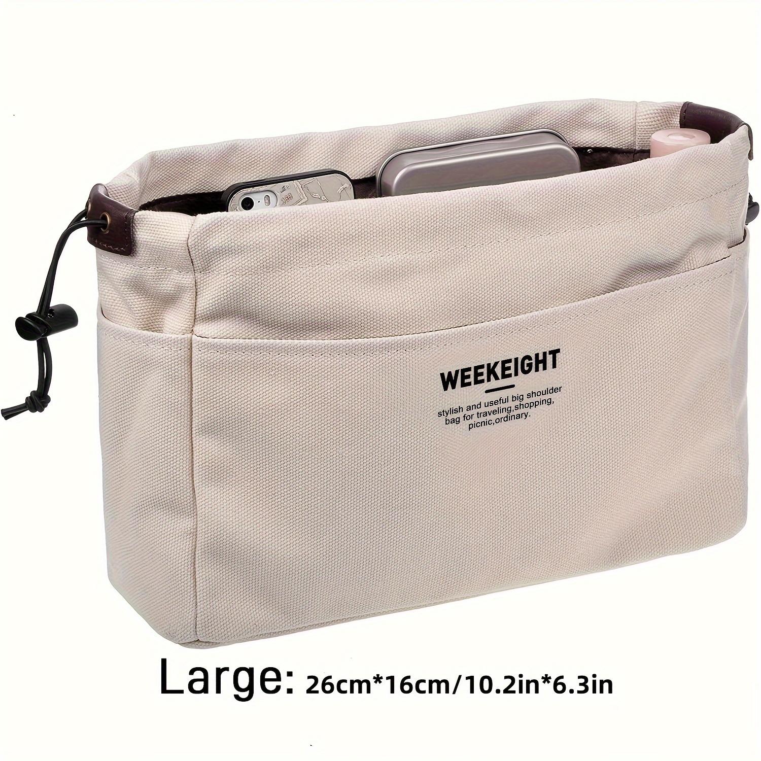 

Drawstring Inner Storage Bag Multi Pocket Liner Organizer Lightweight Portable Travel Large Capacity Bag In Bag For Daily Use