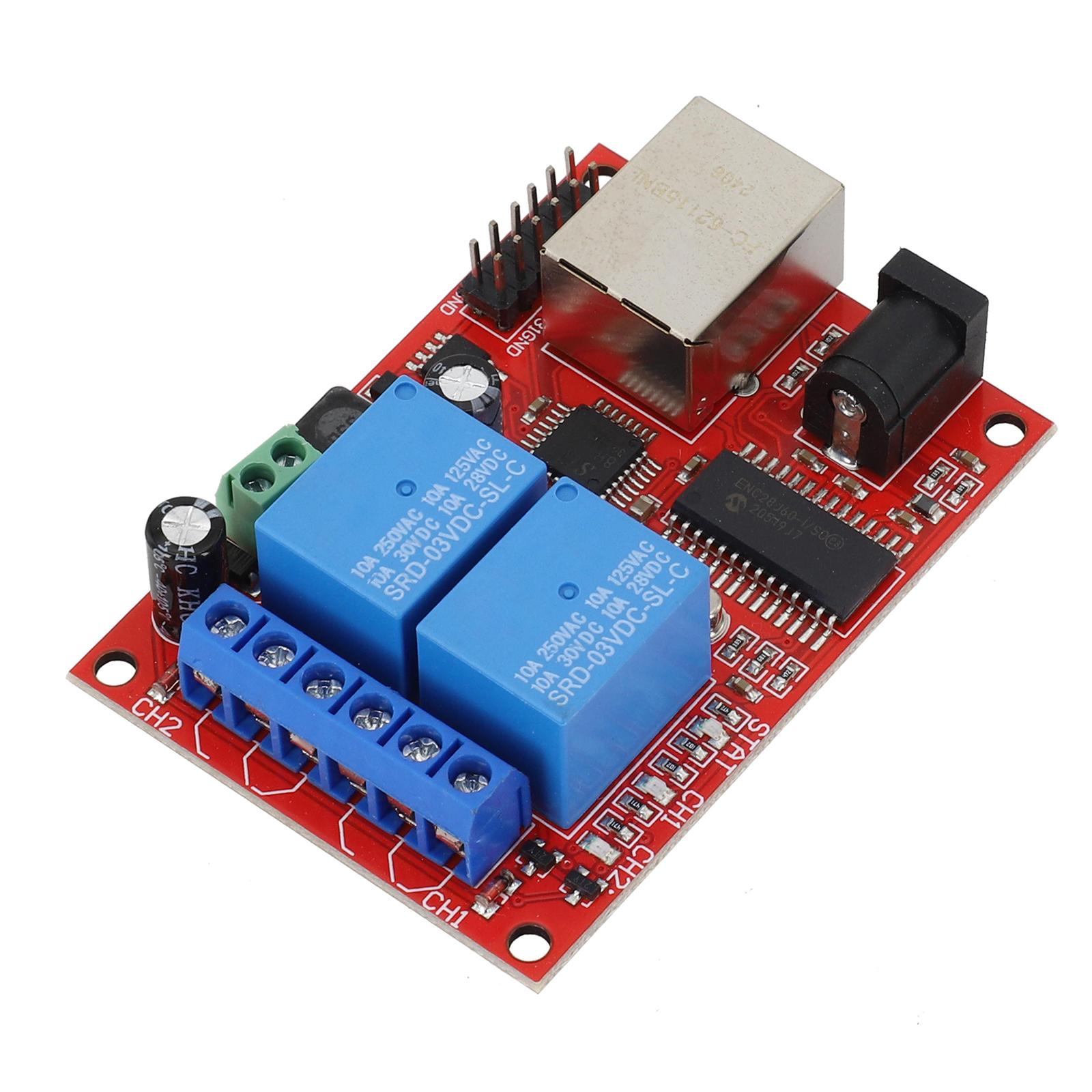 

2 Way Relay Controller Module Compatible with For LAN Ethernet Equipped with Indicator Lights for Operational Status China Mainland