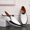 Casual Zapatos Para Hombres Genuine Leather Male White Tênis Handcrafted Mens Loafers Breathable Shoes Sapato Social Masculino