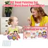 DIY Faux Diamond Painting Kit Cartoon Princess Beads Painting Set Pen Beads Stickers Patterns Painting Kit Gift for Beginners Kids