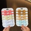 6Pcs/Set Solid Color Kids Headwear Elastic Hair Bands for Baby Cute Ribbon Bowknot Headband Infant Girls Hair Accessories