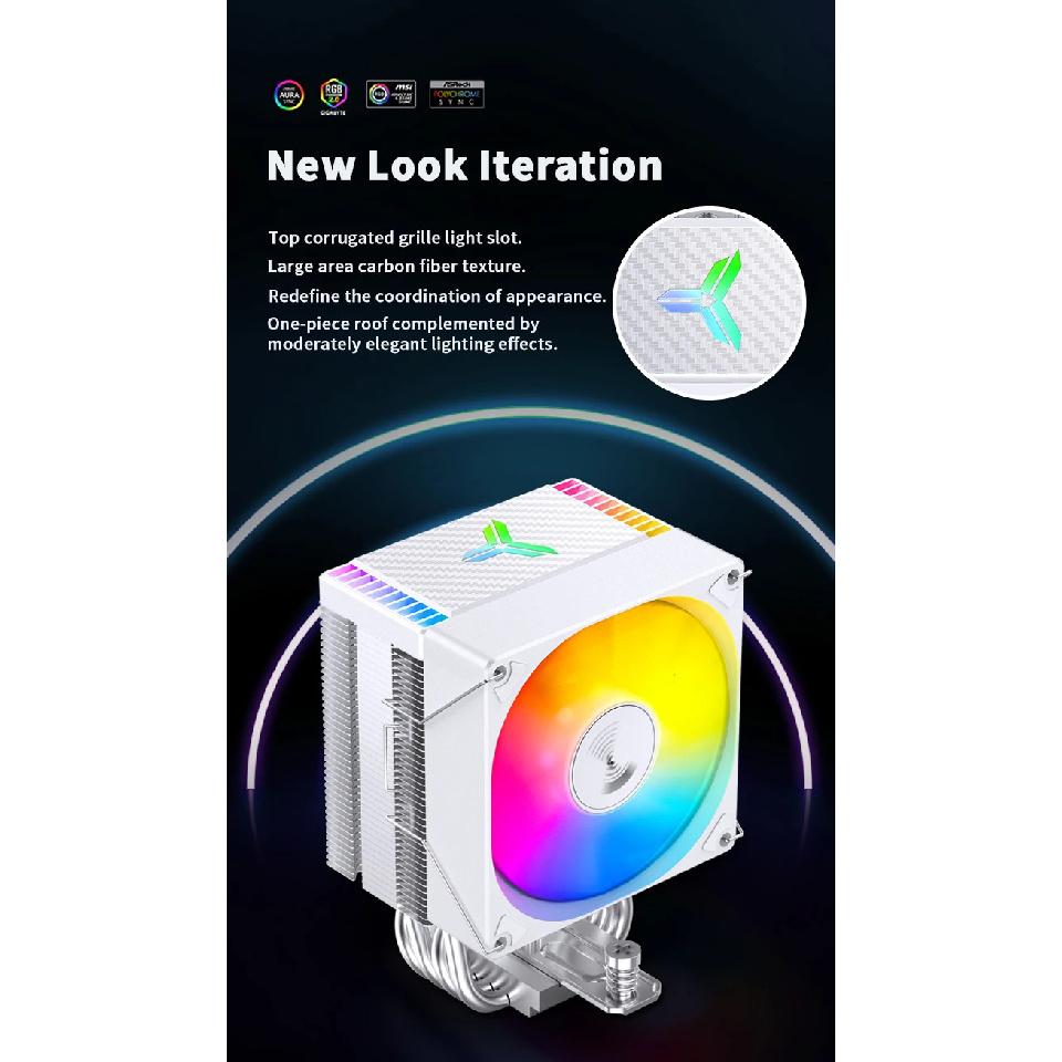 JONSBO CR1400 EVO CPU Cooler 4 HeatPipes ARGB PWM Processador Air Radiator Silent Fan For LGA1700 1200 1151 1150 AM4 AM5