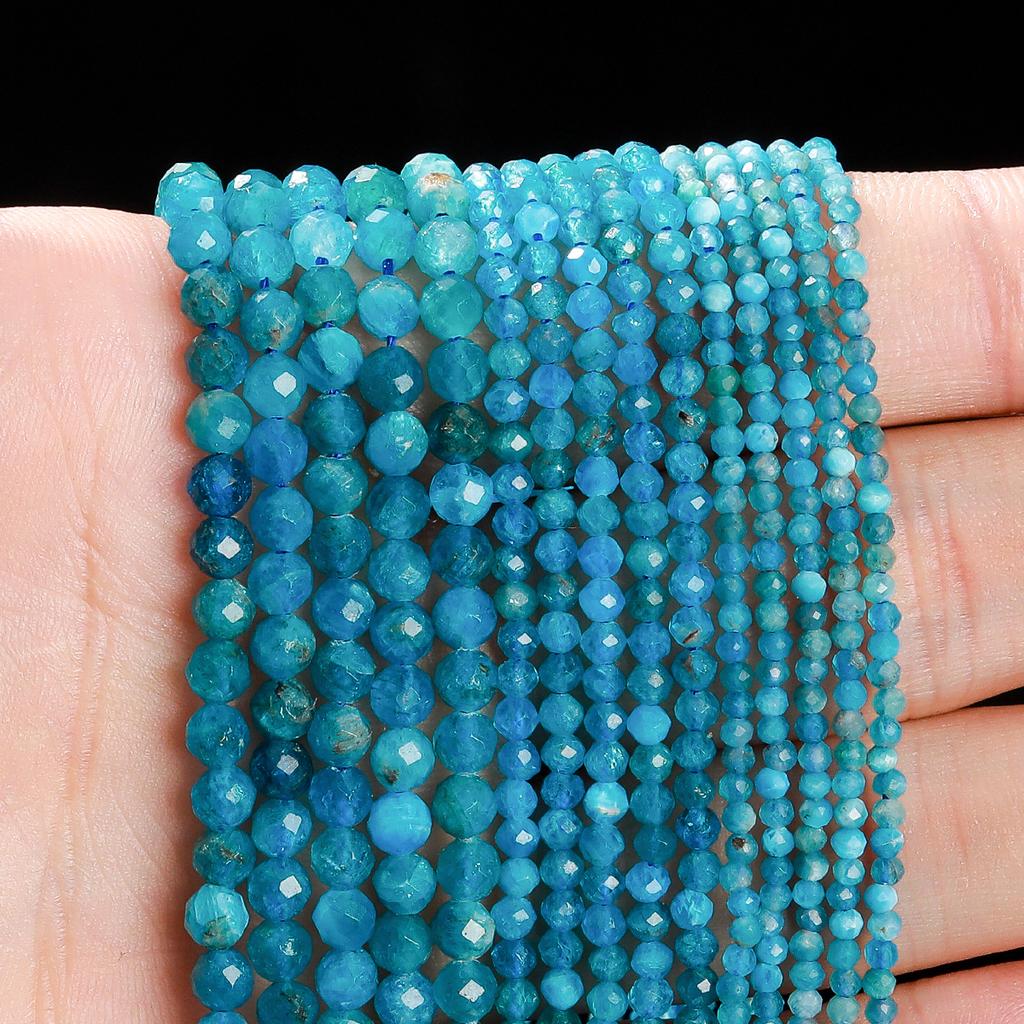 2 3 4mm Natürliche Facettierte Citrin Fluorit Amethyst Steinperlen Runde Mineralperlen Für Schmuckherstellung DIY Armband Zubehör