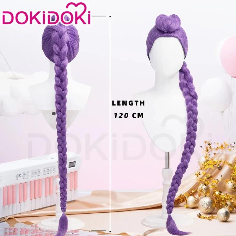Nová Rumi Zoey Mira Paruka s krajkou vpředu DokiDoki Dámská Halloweenská Paruka 120cm Dlouhé Vlasy Rumi Cosplay Nehty Zoey Klobouk Zdarma W