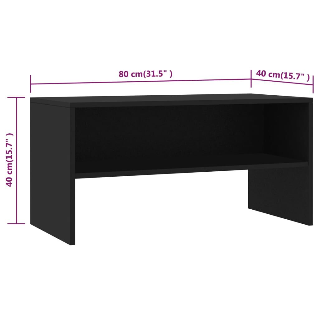 Moderne Minimalismus TV-Konsole, Wohnzimmer Sideboard, Multifunktionale Aufbewahrungseinheit, 80x40x40cm