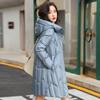 FengXun Women's Mid-Length Casual Hooded Padded Coat