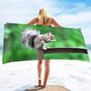 Cute Squirrel Beach Towel Oversized Quick Dry Wild Animal Bath Towels Soft Microfiber Lightweight Pool Towel for Swim Spa Sport