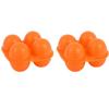 2 Pcs Durable PP Egg Cartons 4 Count Reusable Egg Carrier Square Anti Drop Egg Container Outdoor Camping