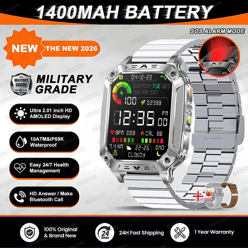 New 1400mAh Super Capacity Battery Smart Watch GPS path tracker Outdoors Military Adult Clock 10ATM Waterproof Swim Smartwatch