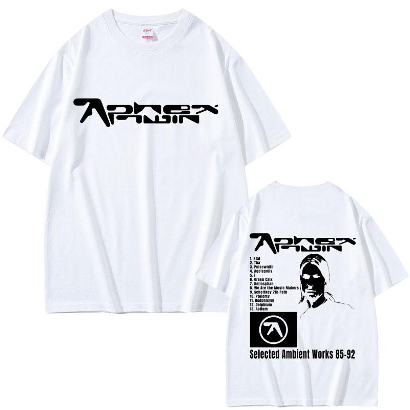 Aphex Twin Selected Ambient Works 85 92 Graphic Tshirt Unisex Women Fashion Vintage Oversized T Shirt Unisexs Casual Cotton Tshirts