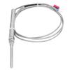 304 Stainless Steel K Type Thermocouple with Insulation 5x50mm M8 Probe Temperature Sensor Two Wire High Temp Resistance
