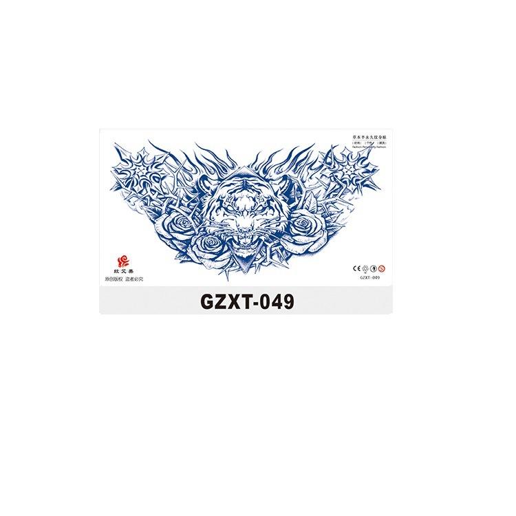 

Травы Постепенное Изменение Цветок Грудь Татуировка Наклейка Полуперманентный Сок Имитация Татуировки Не Смывается Водой Переводная Наклейка Грудь 280*150MM