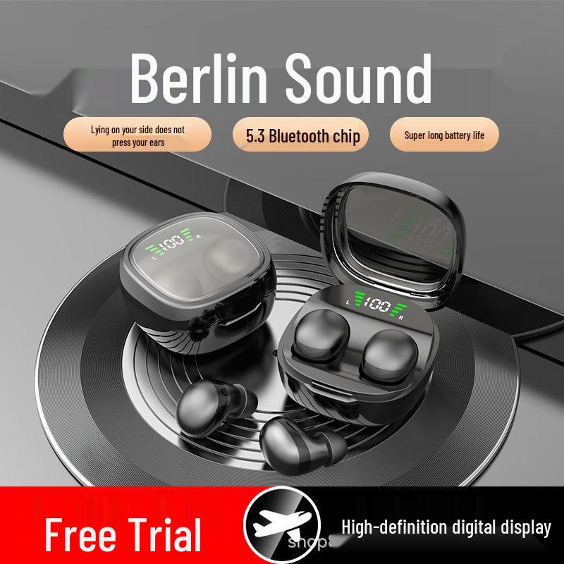 Q33 Ultra-Small Bluetooth Wireless Earbuds: Invisible In-Ear Design, Super Small Sleep Model.