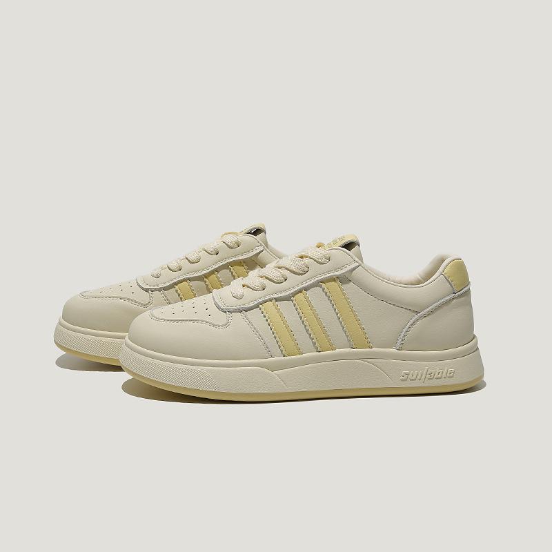 High-value summer women's single shoes, versatile moral training shoes, comfortable thick-soled outer wear, light white shoes, four-season regu